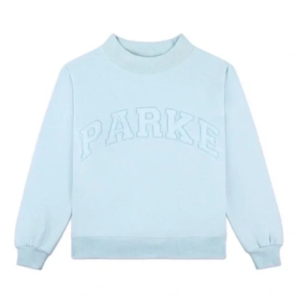 PARKE MONOCHROME VARSITY MOCKNECK (ICE BLUE)